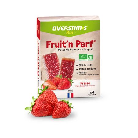 Pasta de frutas bio Overstim.s x 4 - Fresa