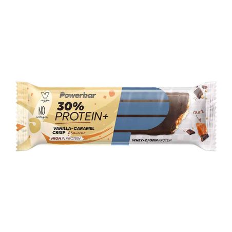 Barretta Powerbar 30% Proteine Plus - Caramello, vaniglia
