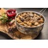 Hirschragout mit Kartoffelklößen