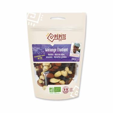 Mezcla Estudiante - Frutos secos ecológicos - 250 g