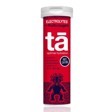 Tubo de pastillas electrolíticas Cafeína TA Energy - Frutos rojos