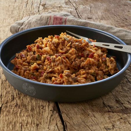 Balkan-Risotto mit Rindfleisch