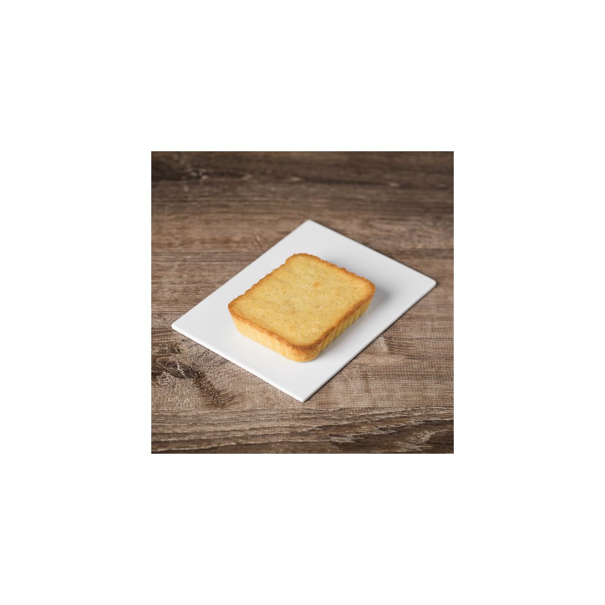 Sterilised, retorted dessert: lemon and white chocolate brownie