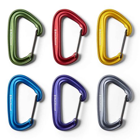 Set van 6 karabiners Black Diamond LiteWire RackPack
