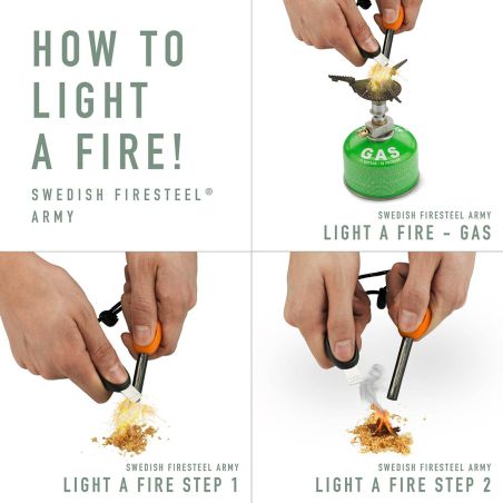 Firesteel Army bio Light My Fire - Eldstål, skrapa med vissla