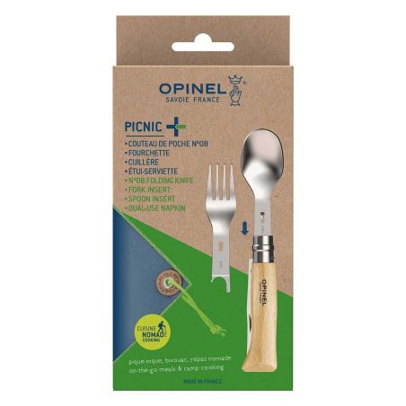 Opinel n°8 Picnic+ -täydellinen setti