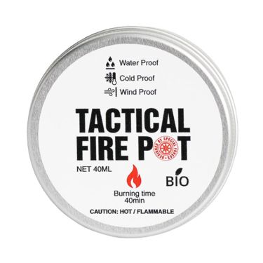 Kooktoestel en gel Tactical Fire Pot - 40 ml