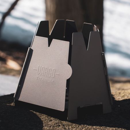 Vargo Hexagon Folding Wood Stove - Titanium