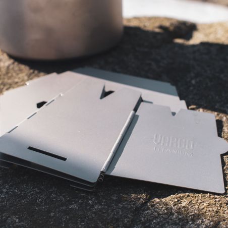 Vargo Hexagon Folding Wood Stove - Titanium