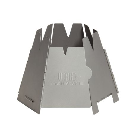 Vargo Hexagon Folding Wood Stove - Stainless Steel