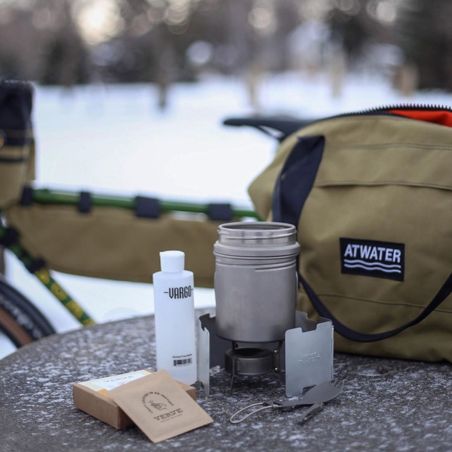 Vargo Triad Multi-Fuel Stove Alcohol Stove - Titanium