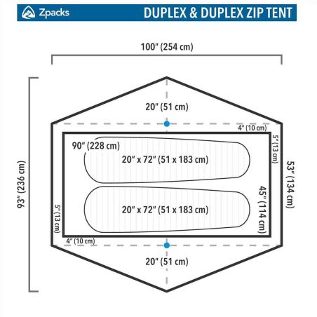 Zpacks Duplex Zip Trekkingzelt - 2 Personen