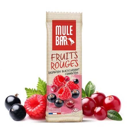 Barre énergétique Mulebar - Framboises, cassis et canneberges