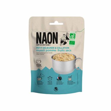 Organiczne muesli z jabłkami i suszonymi owocami