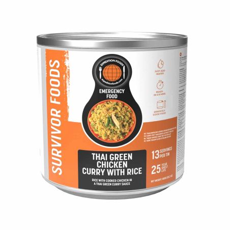 Thai-Hähnchen mit grünem Curry und Reis - 25 Jahre