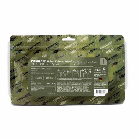 CONVAR™ Feldküche Cream noodles with chicken and spinach (1 Serving) (150g)