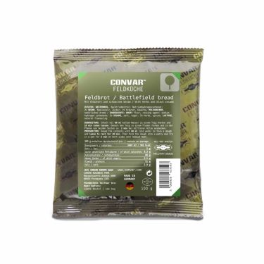 CONVAR™ Feldküche Battlefield Bread con erbe aromatiche e semi di sesamo nero (100g)