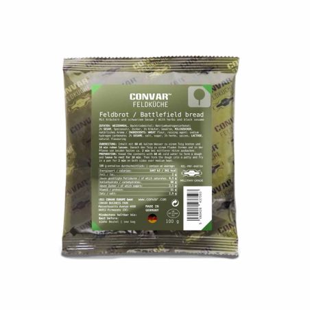 CONVAR™ Feldküche Battlefield Bread z ziołami i czarnym sezamem (100g)