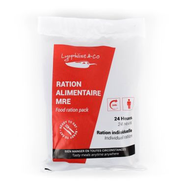 Ration MRE 24h - Menu 3 Végétarien - 2000 Kcal