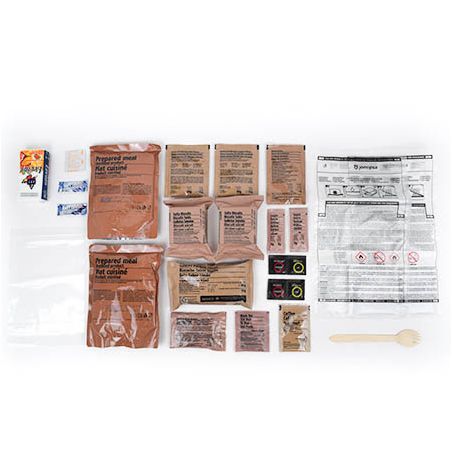 Ration MRE autochauffante 24H- Menu 1 - Boeuf, Poulet