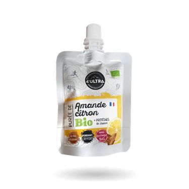 Puré energético dulce ecológico 4ultra - Almendra, limón