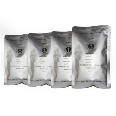 Juomavesi pussissa - 5 vuotta - 0,5 L (4 x 125 ml)