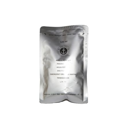 Eau potable en sachet - 5 ans - 0,5 L (4 x 125 ml)