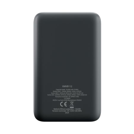 Bateria externa X-Moove Mini 20 - 20000 mAh - 3 portas USB