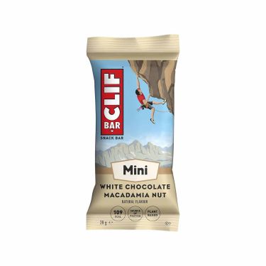 Barre énergétique Clif Bar Mini - Avoine et noix de macadamia, saveur chocolat blanc