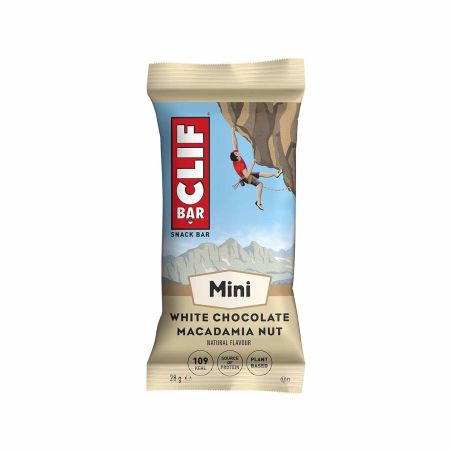 Barretta energetica Clif Bar Mini - Avena e noci di macadamia, gusto cioccolato bianco