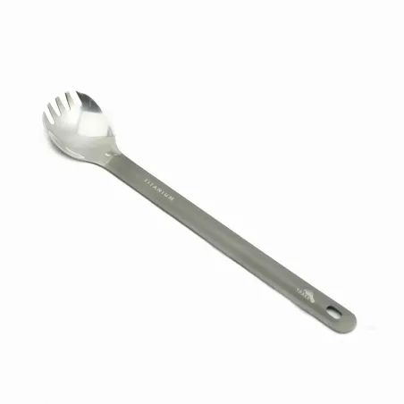 TOAKS titanium spork met lang handvat en gepolijste kom