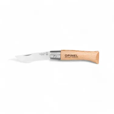 Opinel n°3 -veitsi - Tradition 4 cm - Ruostumaton teräs, pyökki