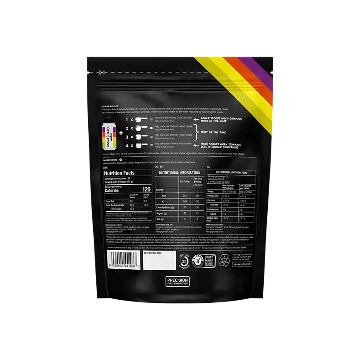Carb Only Drink Mix - PRECISION - 930 g