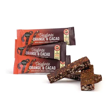 Barrita de avena Veloforte - Naranja y cacao