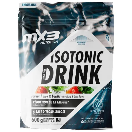 Bebida isotónica larga - MX3 Endurance - Fresa, albahaca