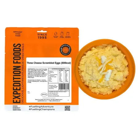 Uova strapazzate ai tre formaggi - 800kcal