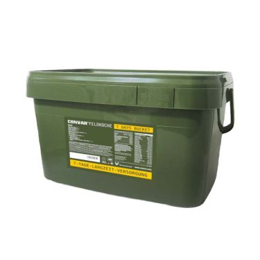 Pack 7-day bucket - Freeze dried meals, Emergency biscuits - 10 years