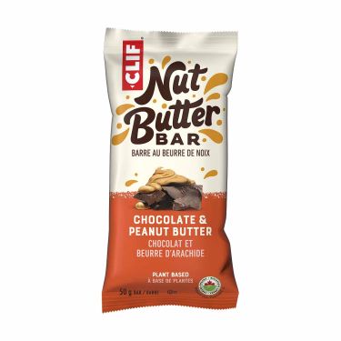 Energiereep Clif Bar gevuld met pindakaas - Chocolade