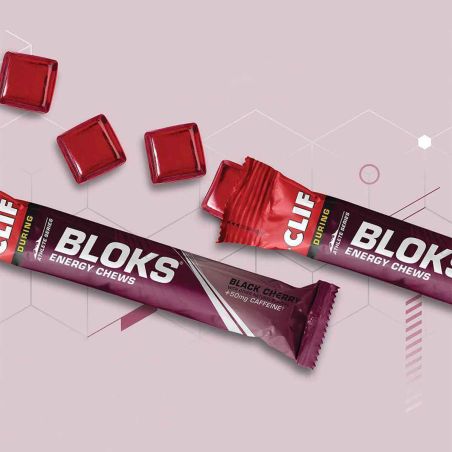 Energigummi Clif Blocks - Sort kirsebær