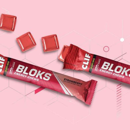 Gomas energéticas Clif Blocks - Morango