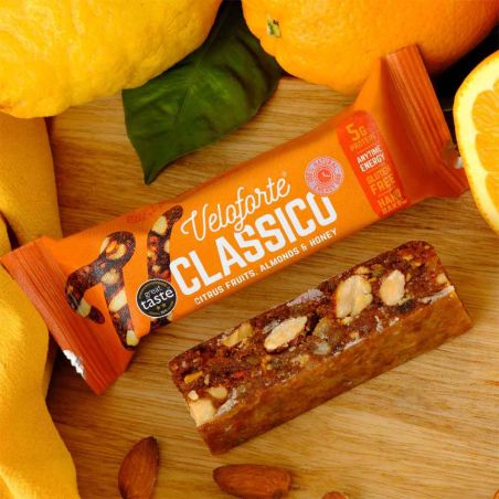 Energieriegel Veloforte Classico - Zitrusfrüchte, Mandeln & Honig