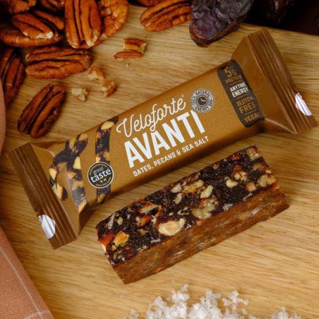 Barretta energetica Veloforte Avanti - Datteri, noci pecan, sale marino
