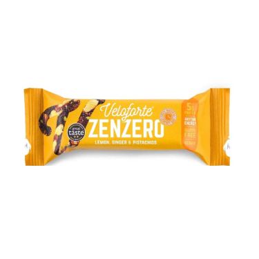Barrita energética Veloforte Zenzero - Limón, jengibre y pistachos