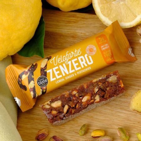 Energieriegel Veloforte Zenzero - Zitrone, Ingwer und Pistazien