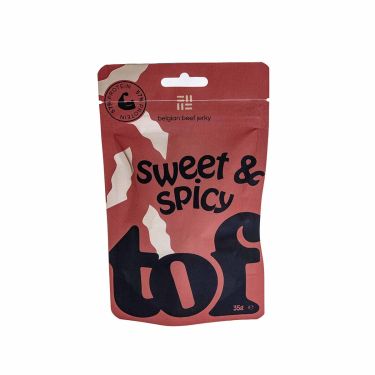 Beef Jerky - Torkad köttremsa Tof - Sweet & Spicy - 35g