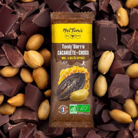 Ekologisk energibar Meltonic - Honung, jordnötter, choklad
