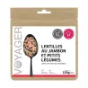 Lentilles au jambon et petits légumes
