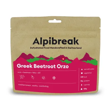 Greek orzo with beetroot