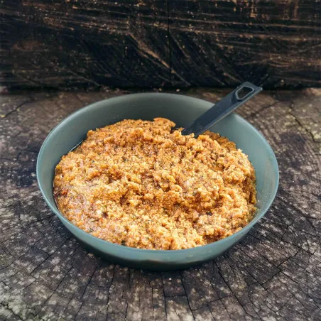 Polenta aux cèpes et bacon