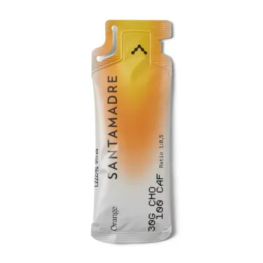Gel energético con cafeína Santa Madre 30CHO 100CAF - Naranja